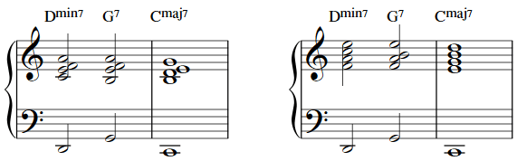 rootless chords for jazz piano