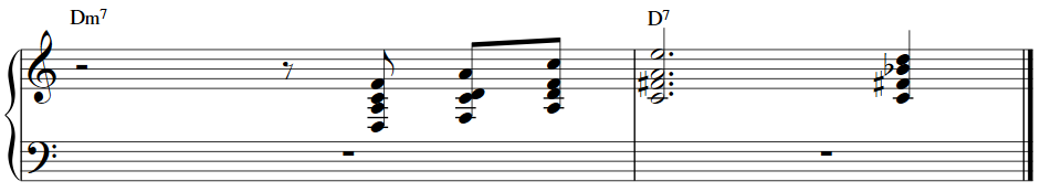 drop 2 chord example